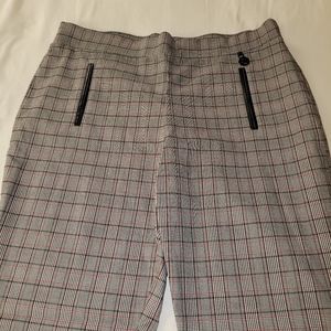 Grey & white w/ red slacks * Calvin Klein * size 16 very flattering